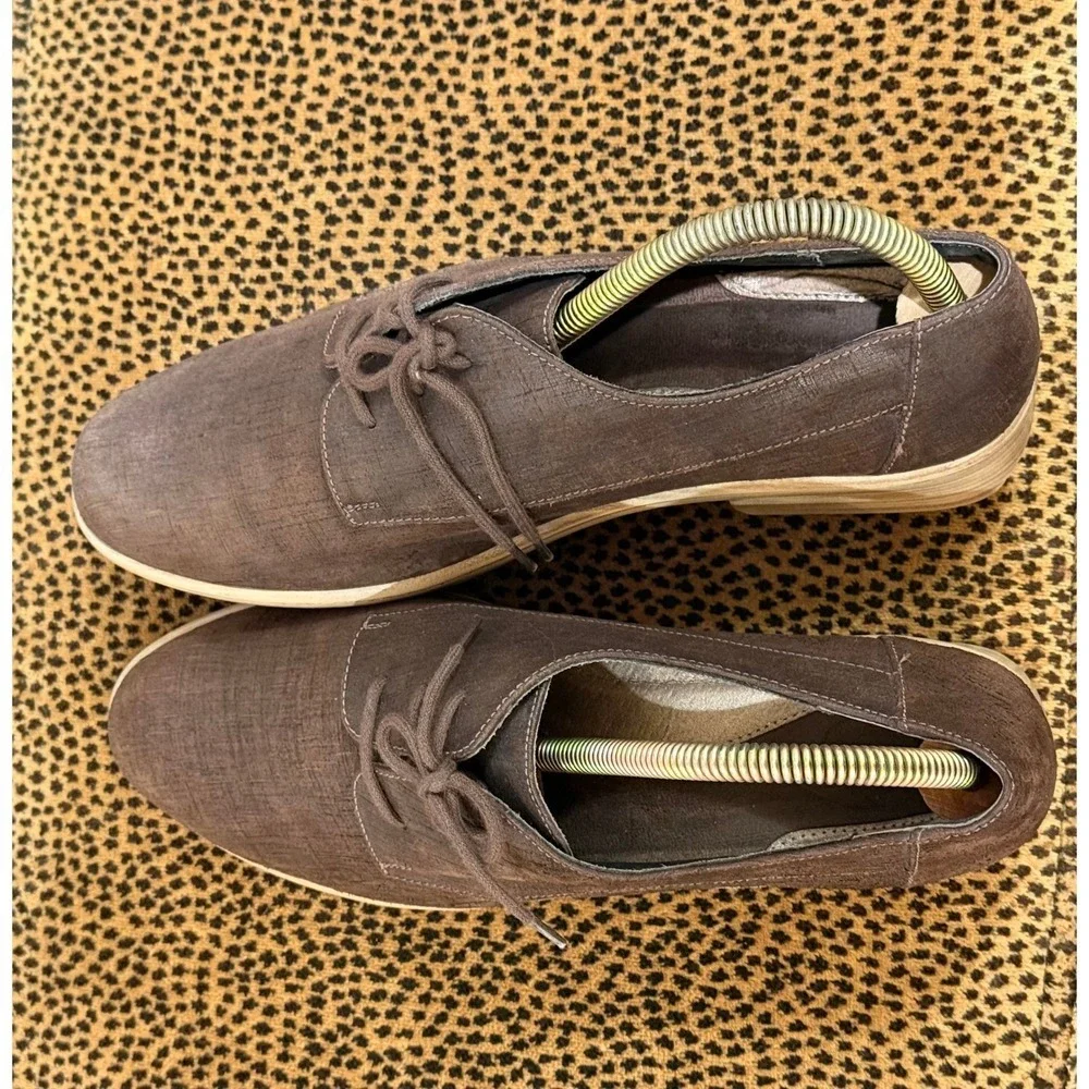 Naot Brown Suede Oxford Dress‎ Shoes Size 41 Mens Womens Unisex